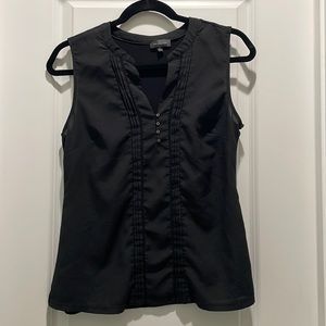 V Neck Black Top